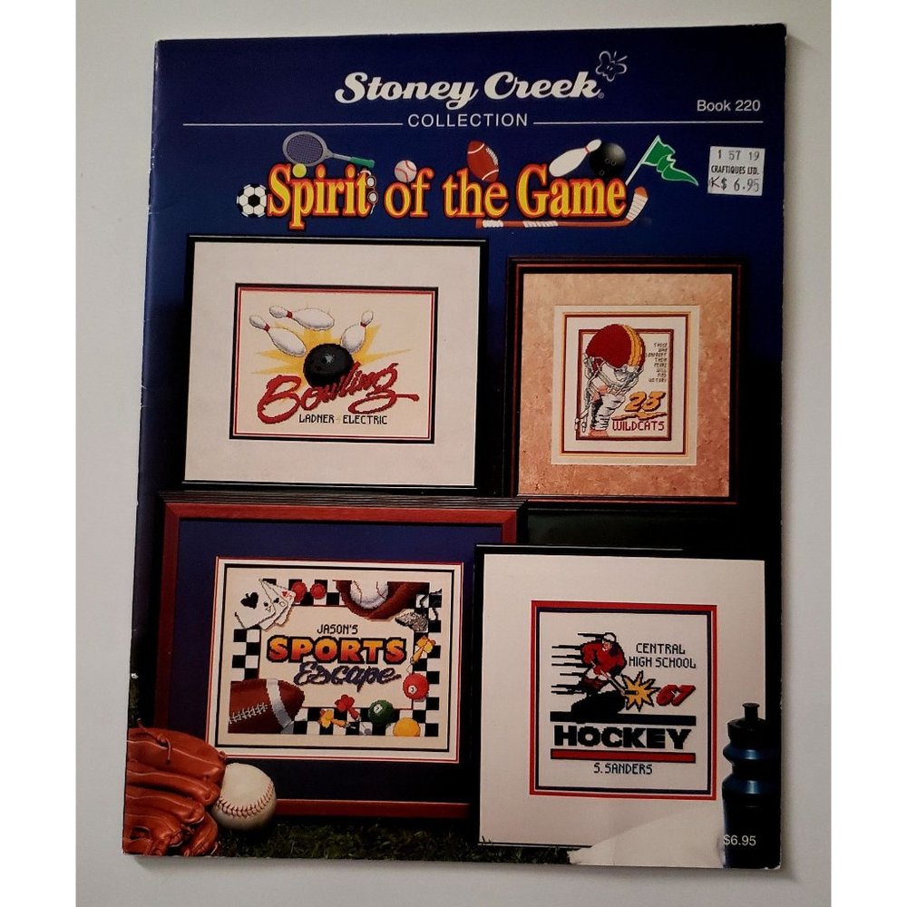 Spirit of the Game Sports Cross Stitch Pattern Book